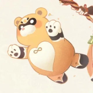 🏃‍♀ tanuki, perro mapache, mono, animal whatsapp sticker