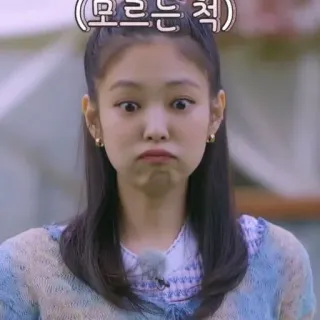 🥟 （모르는 척) expressão, coreano, mulher, pessoa whatsapp sticker