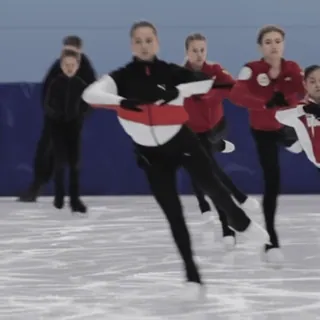 ⛸️ Pattinaggio artistico, Pattinaggio su ghiaccio, Sport, Atleta, Ghiaccio telegram sticker