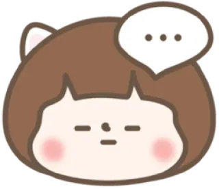 😑 desenho animado, gato, fofo, rosto, anime, kawaii telegram sticker