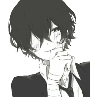 ☺️ Dazai Osamu Bungou Stray Dogs Anime, Manga, Charakter, Dazai, Osamu, Bungou Stray Dogs telegram sticker