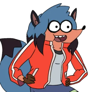 🤷‍♀️ Michiru Kagemori BNA BNA, Michiru Kagemori, Anime, Personaggio, Volpe, Tanuki, Cartone animato telegram sticker