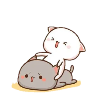 😠 кот, милый, каваи, мультфильм, животное, игривый telegram sticker