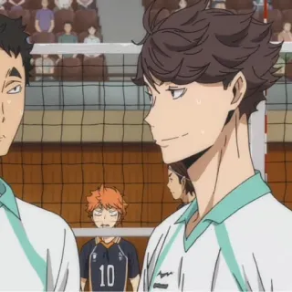 🙂 Oikawa Tooru Haikyuu!! Anime, Haikyuu!!, Siatkówka, Oikawa Tooru, Anime sportowe telegram sticker