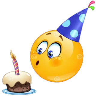 🎂 cumpleaños, celebración, torta, emoji, fiesta telegram sticker