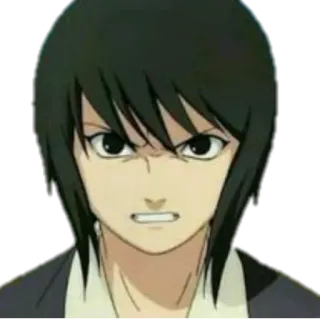 😬 Anime, Postać, Zły, Poważny telegram sticker