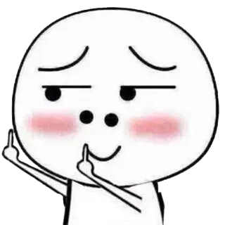 🖕 dedo corazón, grosero, ofensivo, dibujos animados, gesto telegram sticker