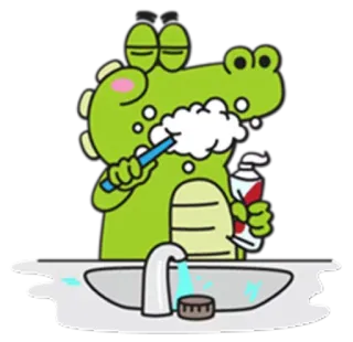 Crocodile @stickersb2b telegram stickers
