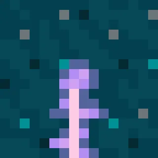 💎 minecraft, пиксель арт, блок, фиолетовый, растение telegram sticker