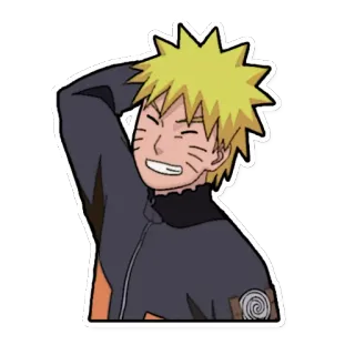 😅 Naruto animé, dessin animé, personnage, manga, souriant, ninja telegram sticker