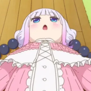 🍚 Kanna Kamui Miss Kobayashi's Dragon Maid Anime, Kanna, Kawaii, Dragão, Fofo, Miss Kobayashi's Dragon Maid whatsapp sticker