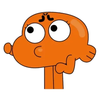 🤔 Darwin Watterson The Amazing World of Gumball dibujos animados, pez, darwin, gumball, animado whatsapp sticker