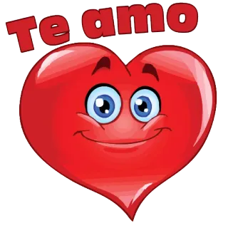 💙 Te amo Liebe, Herz, Spanisch, Ich liebe dich, Cartoon, Zuneigung, Gruß telegram sticker