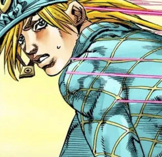 🏇 Johnny Joestar JoJo's Bizarre Adventure 애니메이션, 만화, 죠죠, 죠니 죠스타, 스틸 볼 런 telegram sticker