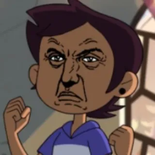 😠 Luz Noceda The Owl House cartoon, animated, funny, face, meme telegram sticker
