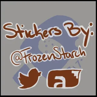 👌 Stickers By: @FrozenStarch stickers, FrozenStarch, kunst, sociale media telegram sticker