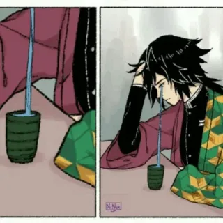 🌊 Giyu Tomioka Demon Slayer anime, manga, crying, sad, giyu tomioka, demon slayer telegram sticker