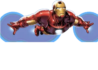 ✈ Iron Man アイアンマン, マーベル, スーパーヒーロー, 飛行, コミックキャラクター telegram sticker