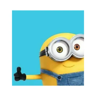 👍 Minion Minion, Dessin animé, Pouce levé, Jaune, Personnage, Film telegram sticker