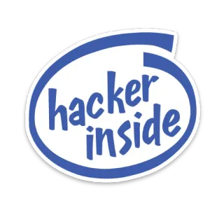 ✅ hacker inside แฮกเกอร์, คอมพิวเตอร์, การเขียนโปรแกรม, เทคโนโลยี, อินเทล telegram sticker