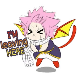 ✋ I'M leaving HERE 去る, アニメ, キャラクター, 漫画 whatsapp sticker