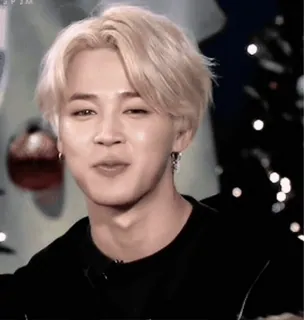 💞 Jimin ジミン, K-POP, BTS, アイドル, 歌手, 金髪 telegram sticker