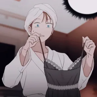 🖇 woman, clothing, sleepwear, fashion telegram sticker