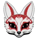 👓 renard, masque, animal, japonais, festival, kitsune telegram sticker