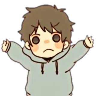 🥡 Anime, Cartoon, Figur, Niedlich, Junge telegram sticker