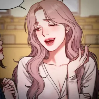 👙 Frau, Cartoon, Kunst, Illustration, Mädchen, Zwinkern telegram sticker