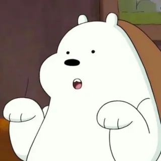✨ Ice Bear We Bare Bears Dibujo animado, Oso, Oso polar, Lindo, Divertido, Animal telegram sticker