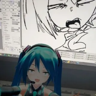 ˚୧⋆｡˚⋆ Hatsune Miku || @mmllrt_n telegram stickers