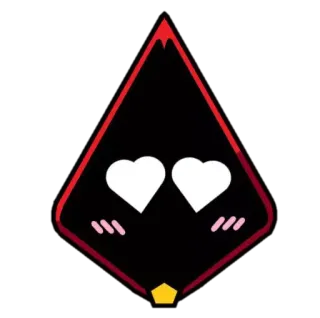 😍 olhos de coração, fofo, desenho animado, emoji, amor telegram sticker