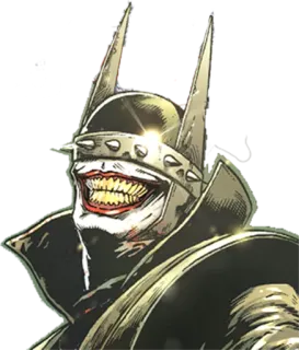 🦇 Batman Who Laughs Batman, DC Comics, super-vilain, maléfique, à pointes, horreur, bande dessinée telegram sticker