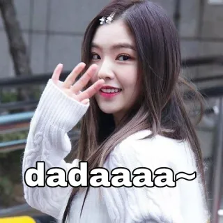 👐 dadaaaaa~ 여자, 손 흔드는, 한국, 소녀, 귀여운, 인사 whatsapp sticker