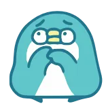 👉 pingwin, słodki, zmartwiony, zdenerwowany, niebieski, kreskówka telegram sticker
