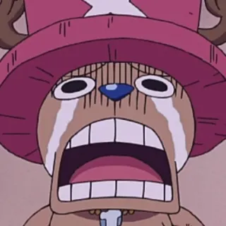 😭 Tony Tony Chopper One Piece anime, One Piece, Chopper, chorando, desenho animado, triste telegram sticker