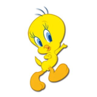 😛 Tweety Bird Tweety, Looney Tunes, Cartoon, Warner Bros, Bird telegram sticker