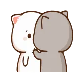 Peach Cat @TgSticker whatsapp stickers