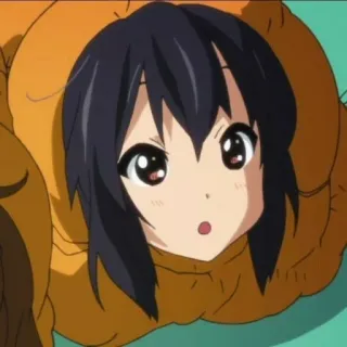 😮 Azusa Nakano K-On! Anime, Fofo, Azusa Nakano, K-On, Mangá, Garota telegram sticker