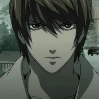 ⚖ Light Yagami Death Note Anime, Manga, Death Note, Light, Yagami telegram sticker
