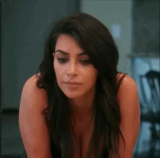 ⛈ Kim Kardashian reality show, celebrità, donna, televisione, ritratto telegram sticker