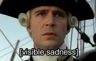 🙁 [visible sadness] triste, émotion, pirate, historique whatsapp sticker