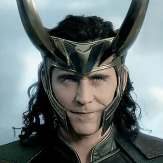 😈 Loki Loki, Marvel, Tom Hiddleston, superhero, villain, trickster telegram sticker