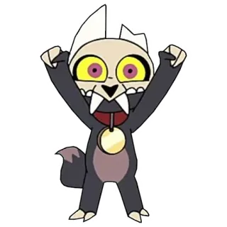 😆 King Clawthorne The Owl House Kartun, Fantasi, Iblis, Lucu, Animasi, Disney, The Owl House, King Clawthorne telegram sticker
