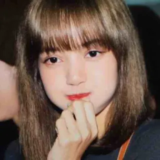 😕 Lisa kpop, cantor, idol, lisa, blackpink, música telegram sticker