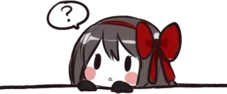❓ ? anime, question mark, cute, manga, kawaii, sticker telegram sticker