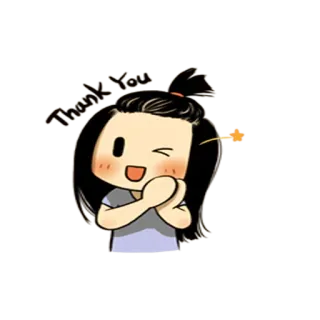☺️ Thank you danke, cartoon, fröhlich, süß, gruß telegram sticker
