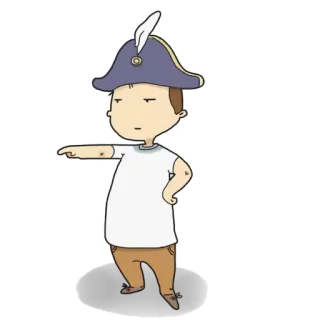 👈 kartun, bajak laut, gestur, ilustrasi, karakter telegram sticker