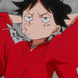 🏴‍☠️ Monkey D. Luffy One Piece anime, One Piece, Luffy, cartoon, character, manga telegram sticker